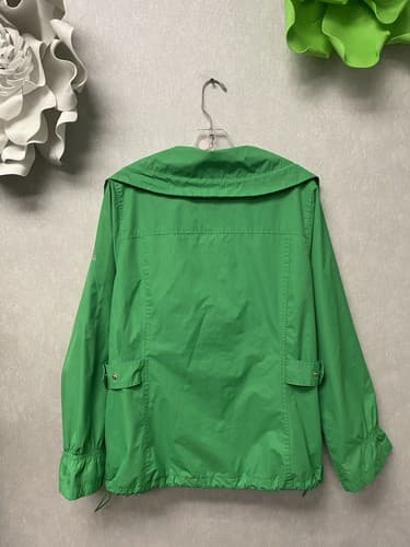 Zero Xposure Green Raincoat Full Zip Waterproof Rain Jacket Women's Size L - Thumbnail 10