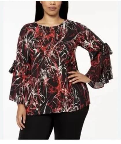 Alfani Plus Size Mod Menagerie Multi Print Tunic size 20 - Image 1
