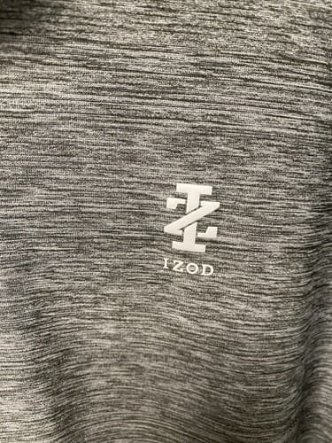 Izod Golf Shirt Mens Large Gray Polo Performance Lightweight Short sleeve L - Thumbnail 3