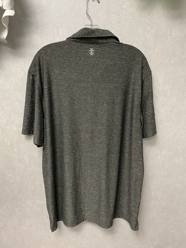 Izod Golf Shirt Mens Large Gray Polo Performance Lightweight Short sleeve L - Thumbnail 6