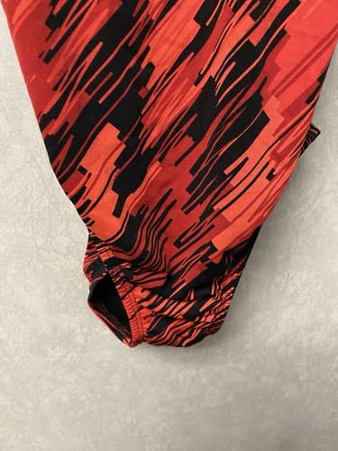 Dolfin Womens Performance DBX Back One Piece Swimsuit Black/Red Size 36 - Thumbnail 3