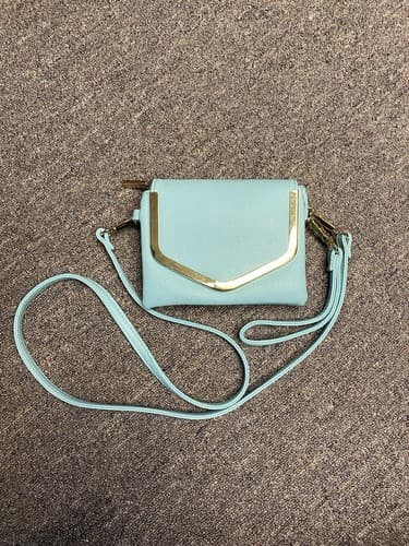 Charming Charlie Mint/Gold Crossbody/ Wristlet Bag - Image 1