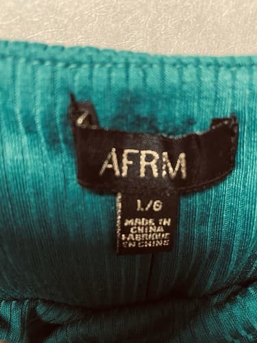 AFRM Womens One piece Long sleeve Body suit Green Size Large - Thumbnail 5