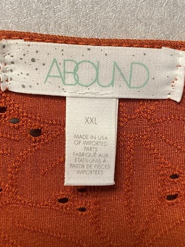 Abound Orange Bodysuit Size 2XL - Thumbnail 3