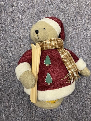 Target Santa Plush Bear With Sand Standing Bottom - Image 1