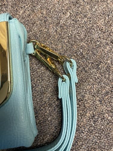 Charming Charlie Mint/Gold Crossbody/ Wristlet Bag - Thumbnail 4