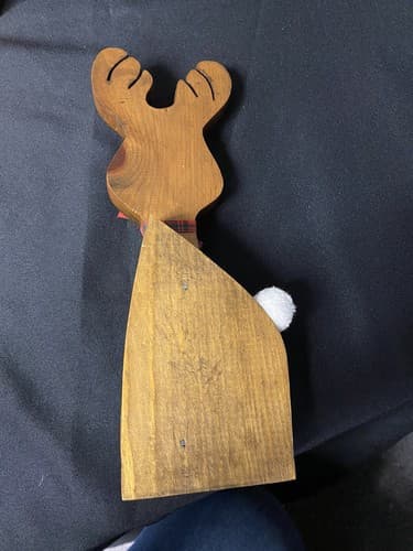 11” REINDEER Wooden SHELF Sitter Christmas - Thumbnail 3