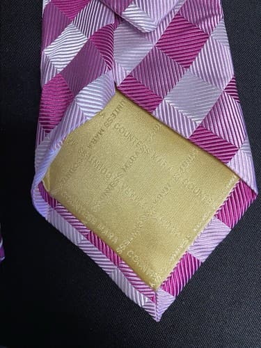 Countess Mara 2 Silk Ties 60" 58" 56"Long 3 1/2" Wide - Thumbnail 4