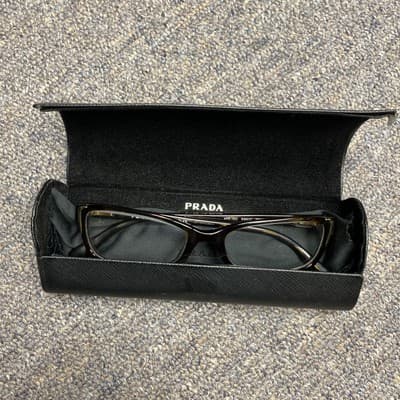Prada Eyeglasses VPR 12O 2AU-1O1 Dark Havana Butterfly Frame Italy 53 17 140 - Thumbnail 7