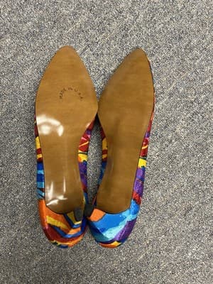 Vintage Life Stride Bright Painted Sateen Ribbon Pumps Size 9AA - Thumbnail 6