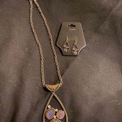 Brass Multi 2pc Necklace Set - Image 1