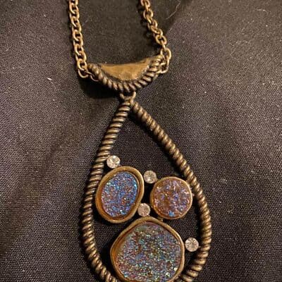 Brass Multi 2pc Necklace Set - Thumbnail 3