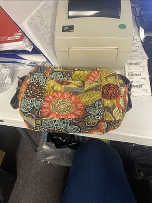 ❤️ VERA BRADLEY Flower Shower Frannie Crossbody Floral Bag Faux Leather Strap - Thumbnail 9