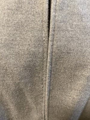 Fleece Poncho Cape Grey, Faux Fur Collar And Cuffs One Size - Thumbnail 5