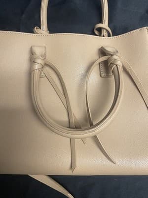 Madison West Womens Crossbody Purse Handbag Tan Vegan Leather - Thumbnail 3