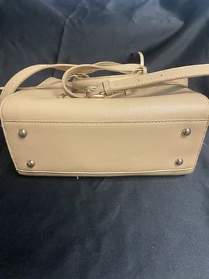 Madison West Womens Crossbody Purse Handbag Tan Vegan Leather - Thumbnail 7