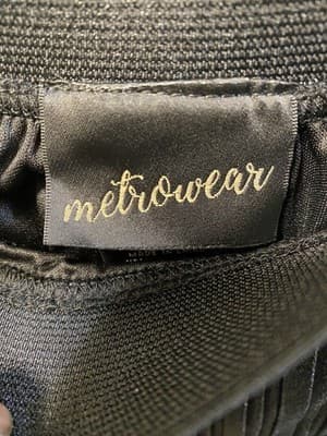 Metro Wear Skirt Womens PXL Lined Sheer Black Shimmer Elastic Waist NWT - Thumbnail 7