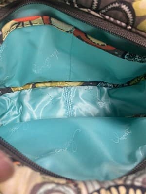 ❤️ VERA BRADLEY Flower Shower Frannie Crossbody Floral Bag Faux Leather Strap - Thumbnail 8