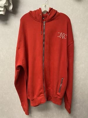 Currency Exchange Red/White Hoodie Size 5XL - Image 1