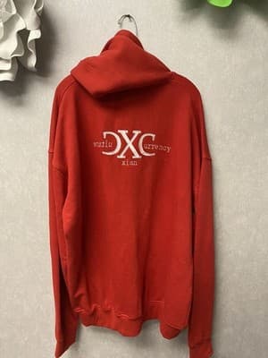 Currency Exchange Red/White Hoodie Size 5XL - Thumbnail 8