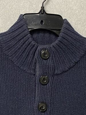 Men's LEVI'S Mock Neck Pullover Sweater Blue/Tan Size XL - Thumbnail 3