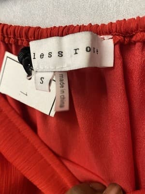 Endless Rose Red Ruffled Romper Size Small - Thumbnail 6