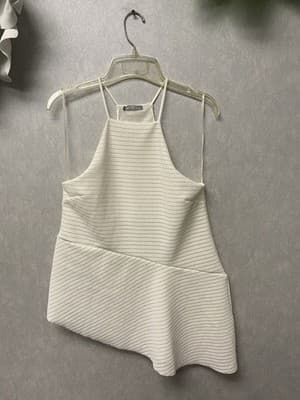 Zara Cream Blouse Size Medium - Image 1