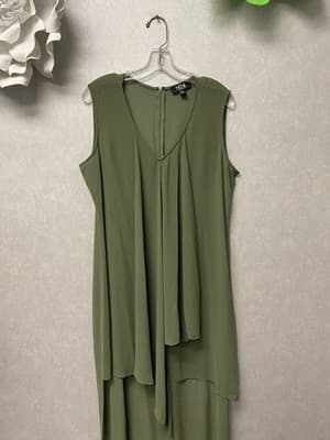 Nene Leaks Olive Dress Size 14 - Thumbnail 2