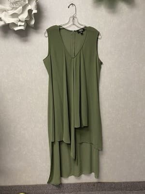 Nene Leaks Olive Dress Size 14 - Image 1
