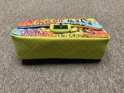 Lady Designer Shoulder Bag Graffiti Jumbo Handbag Flip Envelope Crossbody Clutch - Thumbnail 7