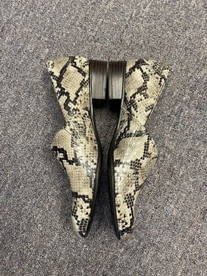 Clarks Collection Womens Juliet Palm Taupe Snake Print Loafers Size 7.5 - Thumbnail 5