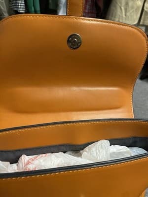 Just Millie Orange /Gold Handbag - Thumbnail 7