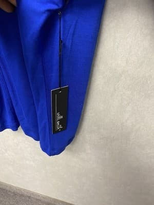 Willi Smith Blue Cowlneck Top Size Large - Thumbnail 5