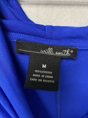 Willi Smith Blue Cowlneck Top Size Large - Thumbnail 4