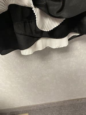 Fun & Flirt Black White Tiered Open Racerback Tank Womens Size Large - Thumbnail 4