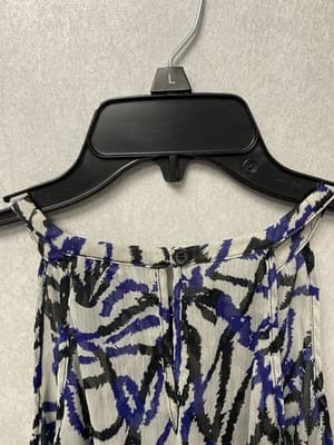The Limited Purple/Black Sleeveless Ruffle Blouse Size Large - Thumbnail 8