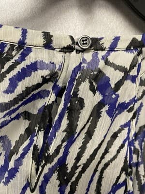 The Limited Purple/Black Sleeveless Ruffle Blouse Size Large - Thumbnail 7