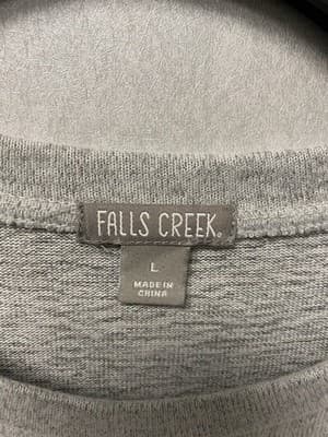 Falls Creek Grey Lightweight Sweater With Pearls Size Large - Thumbnail 4