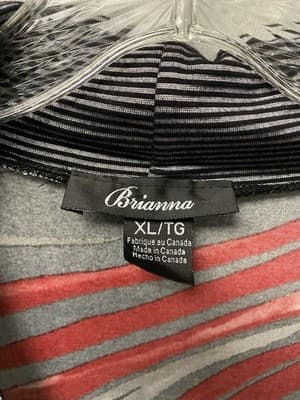 Brianna Red/ Black Relax Long Sleeve Shift Dress/Tunic Women's Size Xl - Thumbnail 5