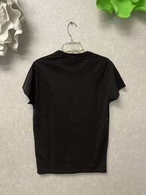 Revamped Black/White Hand painted T-Shirt Size Small Short Girl… - Thumbnail 6