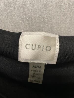 CUPIO BLACK BOHO LINED LACE DOUBLE RUFFLE BELL SLEEVE BLOUSE TOP Med - Thumbnail 6