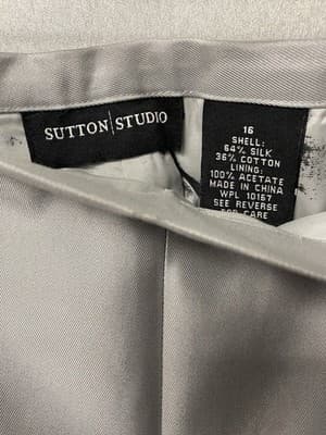 Revamped Gray/Black Angles Hand Painted Pants Size 16 - Thumbnail 10