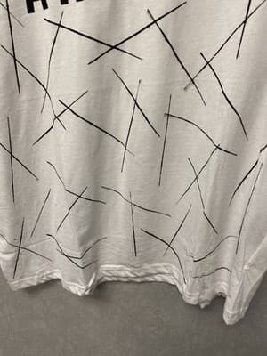 Revamp White/Black Hand painted T-Shirt Size 2XL Retwist Themed - Thumbnail 5