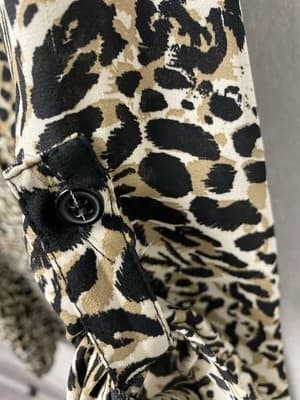 Melissa Paige Large Petite Tunic Top Blouse Shirt Leopard Animal Print Oversized - Thumbnail 6