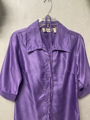 Selene Lilac Dress With Belt Size Small - Thumbnail 2