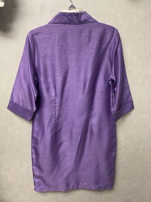 Selene Lilac Dress With Belt Size Small - Thumbnail 6