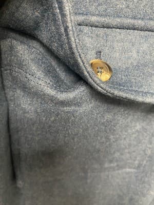 Susan Graver Blue Jacket/Top Button Up Front Size Large - Thumbnail 6