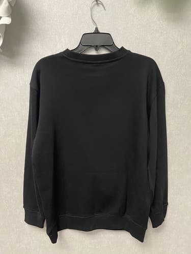 Custom Sweatshirt In Black And White Size Medium - Thumbnail 4