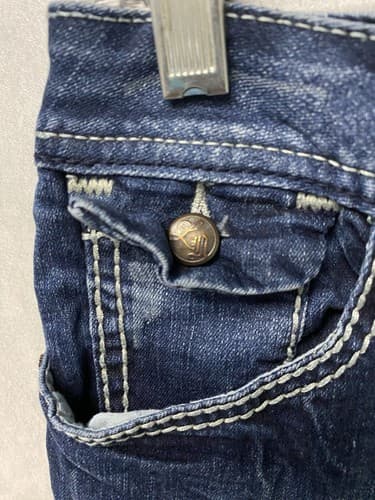 Love Nation Boot Cut Jeans 6 Rhinestone Snowflake Embroidery Stretch Size 6 - Thumbnail 6