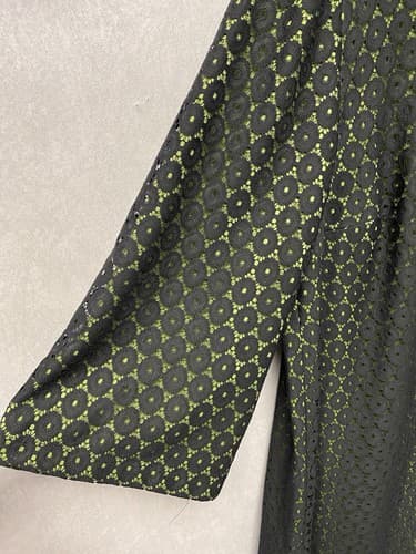 Avenue Black/Lime Lace Overlay Dress Size 18/20 - Thumbnail 3